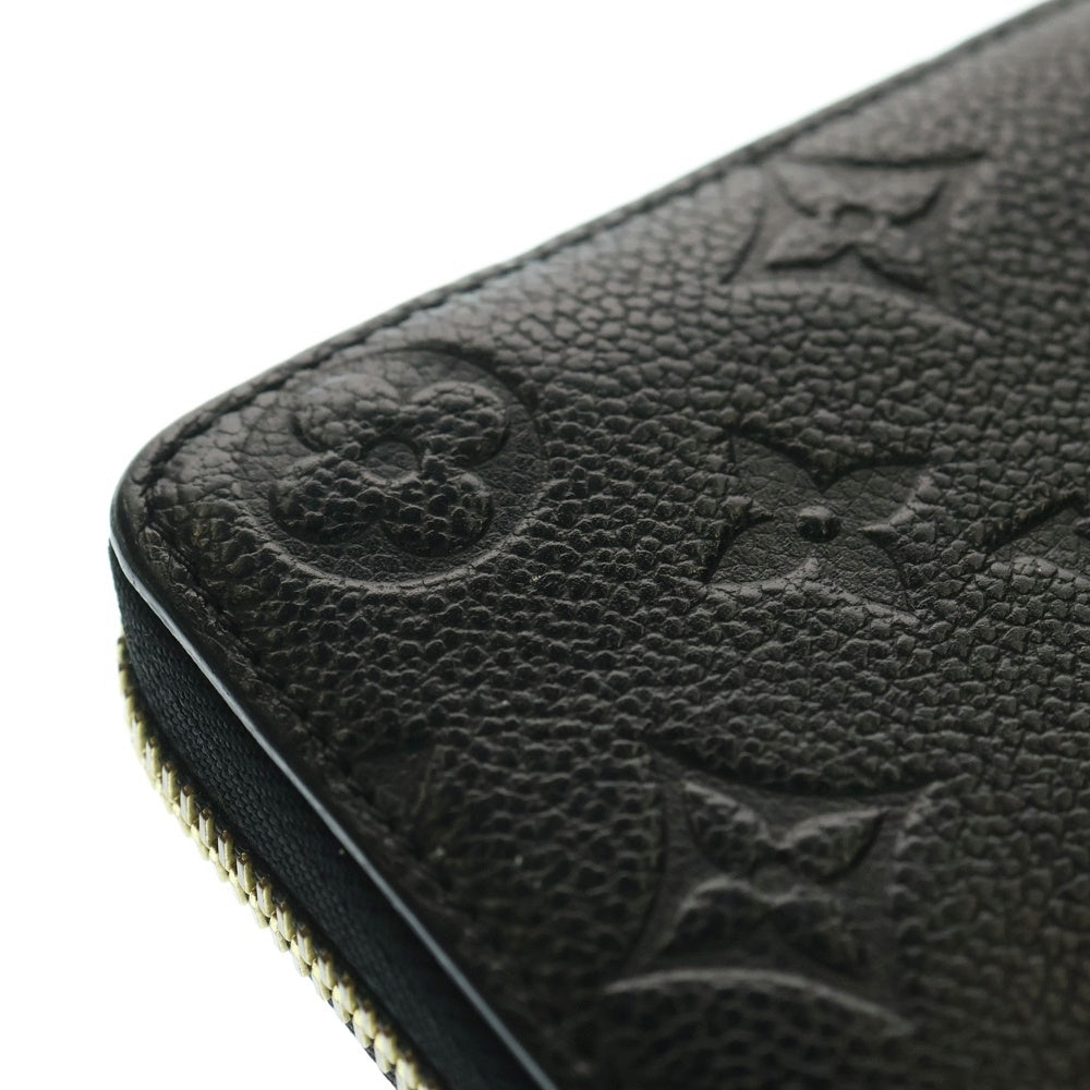 LOUIS VUITTON(ルイヴィトン) ポルトフォイユ クレマンス モノグラム アンプラント エンボスレザー ラウンドファスナー ロングウォレット 長財布 ゴールド金具 ブラック M60171