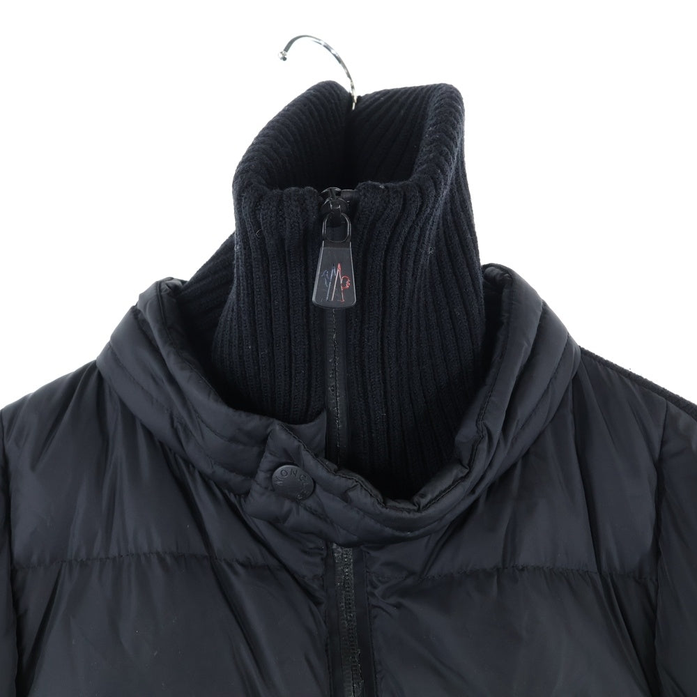 MONCLER(モンクレール) 17AW GRENOBLE グルノーブル ニット切り替え ハイネック ジップアップ ダウンジャケット ブラック C20979400000 94778