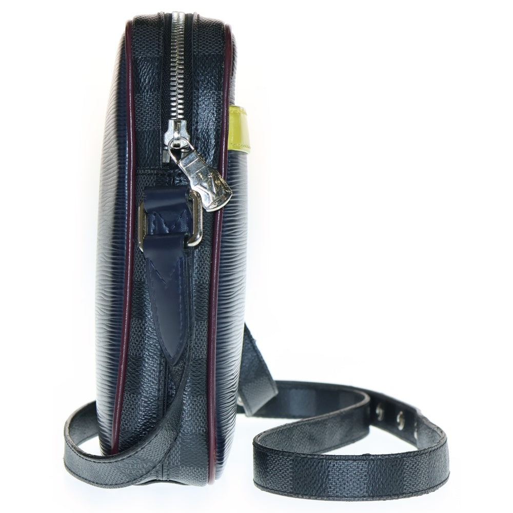 LOUIS VUITTON(ルイヴィトン) エピ×ダミエ・グラフィット ダヌーブ スリム ショルダーバッグ マルチカラー PVC×レザー M55100