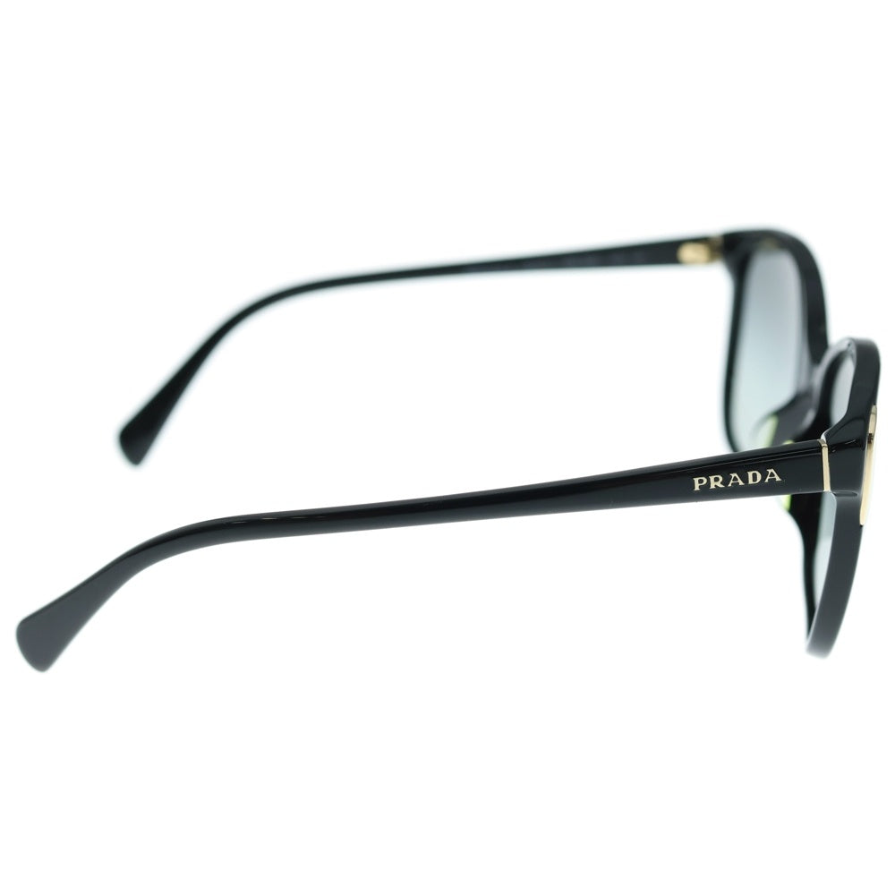 PRADA(プラダ) ロゴテンプル ウェリントン サングラス アイウェア ブラック/ゴールド SPR01O-A レディース