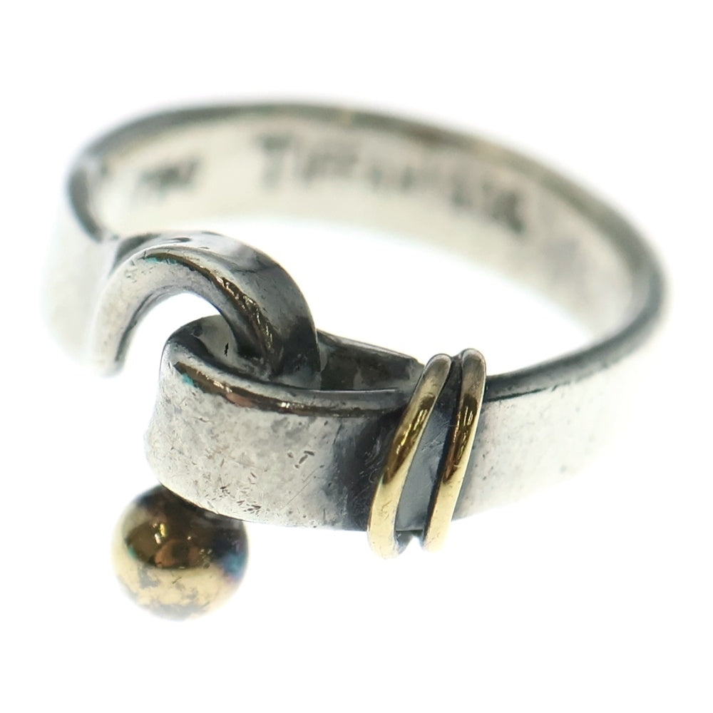 TIFFANY & Co.(ティファニー) フック&アイ リング 指輪 Ag925×Au750 シルバー/ゴールド