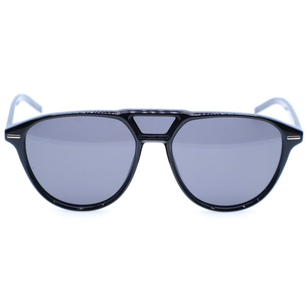 Christian Dior(クリスチャンディオール) ディオール オム ラウンドサングラス メガネ ブラックフレーム ブラックレンズ 8072K