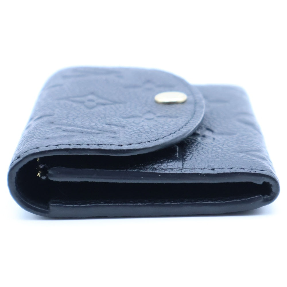 LOUIS VUITTON(ルイヴィトン) モノグラム・アンプラント ポルトモネ・ロザリー ミニ ノワール レザー M81455 ICタイプ 財布 ウォレット レディース