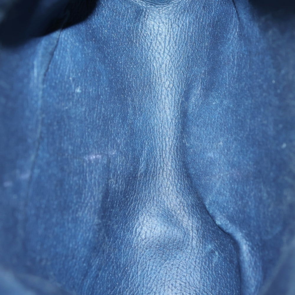 GUCCI(グッチ) オールドグッチ GGキャンバス ショルダーバッグ ショルダーポシェット グレー×ネイビー PVC