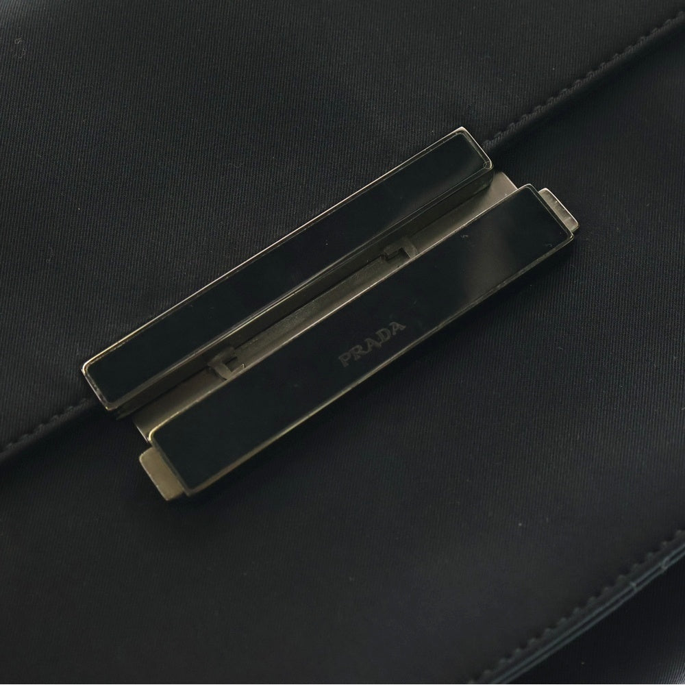 PRADA(プラダ) テスート ショルダーバッグ ショルダーポシェット ブラック ナイロン シルバー金具