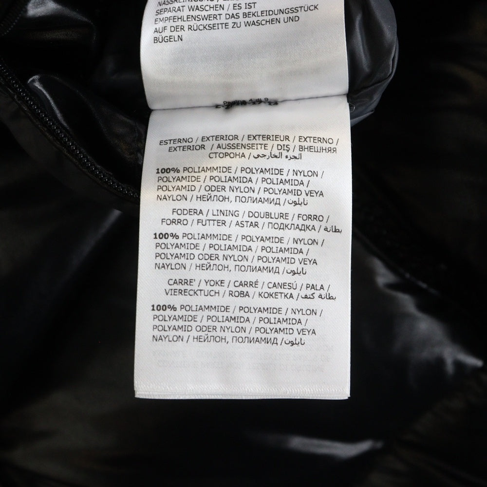 MONCLER(モンクレール) MAYA GIUBBOTTO マヤ ロゴワッペン ダウンジャケット ブルゾン ブラック C20914036605 68950