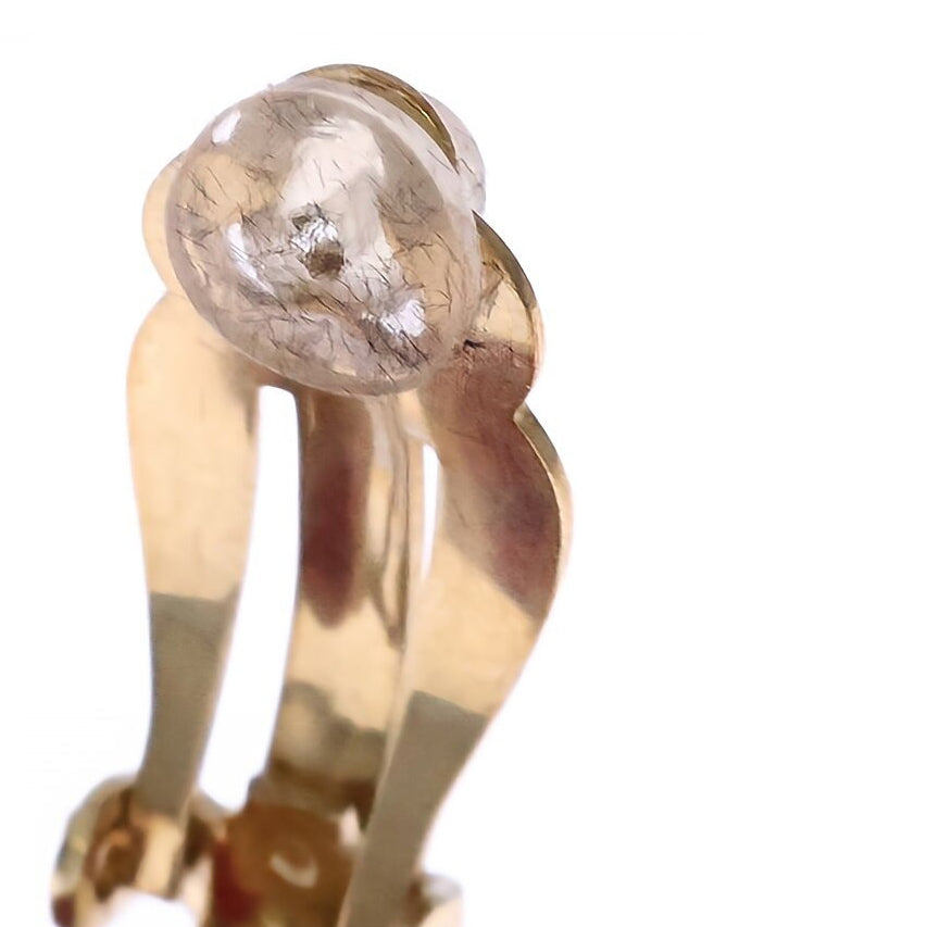 CHANEL(シャネル) ココマーク グリポア イヤリング 01A レッド×ゴールド GP