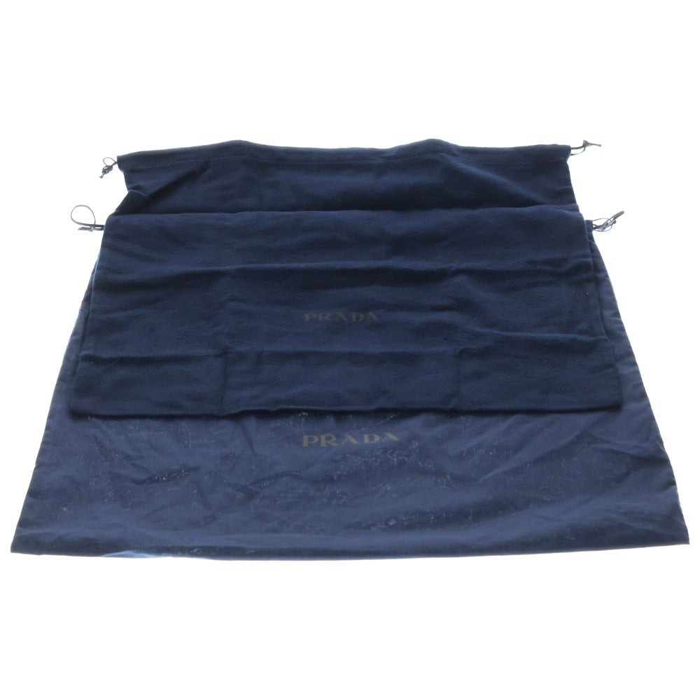 PRADA(プラダ) テスート リナイロン ショルダーバッグ ブラック ナイロン×レザー 2VD066 シルバー金具