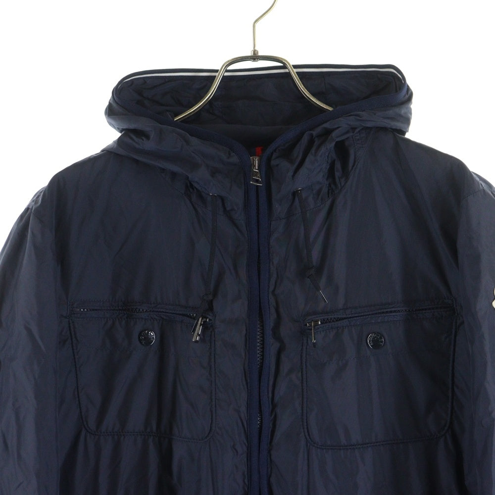 MONCLER(モンクレール) ADAM アダム ワッペンロゴ フーデッド ジップアップ ナイロンジャケット ネイビー 210914115205 68352