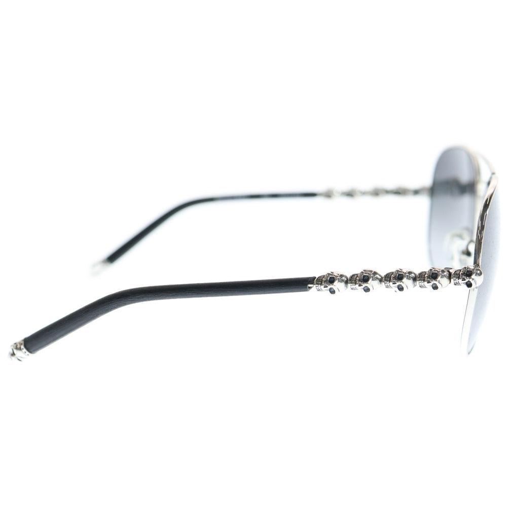 A&G(エーアンドジー) Hermosa Beach エルモサ ビーチ スカルテンプル ウッド ティアドロップ フレーム カラーレンズ サングラス メガネ 眼鏡 アイウェア ブラック/シルバー