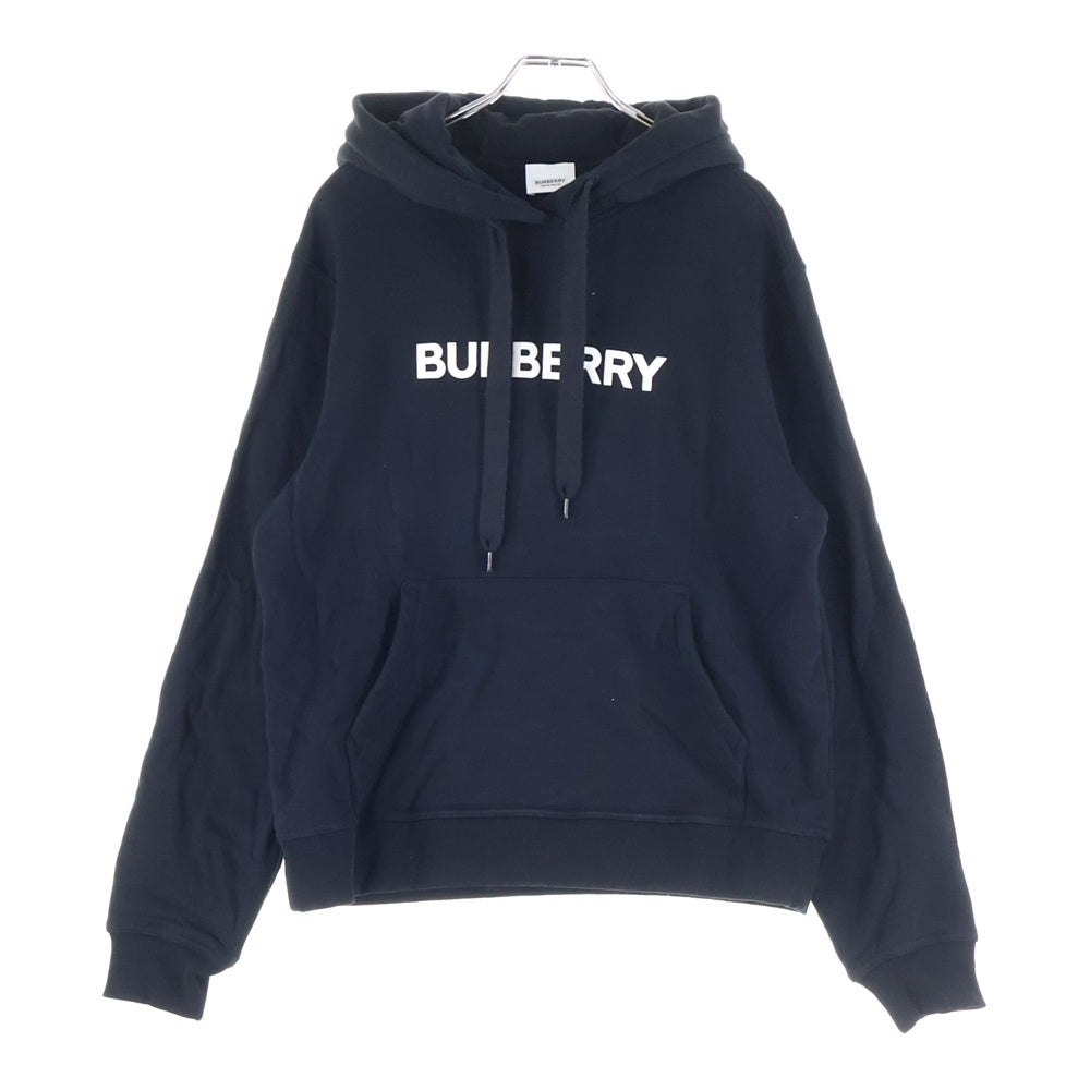 BURBERRY(バーバリー) ロゴプリント プルオーバースウェットパーカー フーディー ブラック レディース 8054386