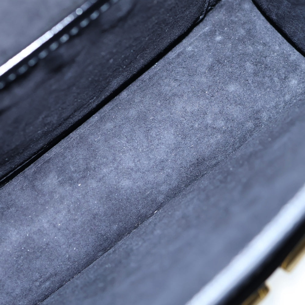 Christian Dior(クリスチャンディオール) デュオレボリューション クラッチバッグ セカンドバッグ ケース ブラック レザー ゴールド金具