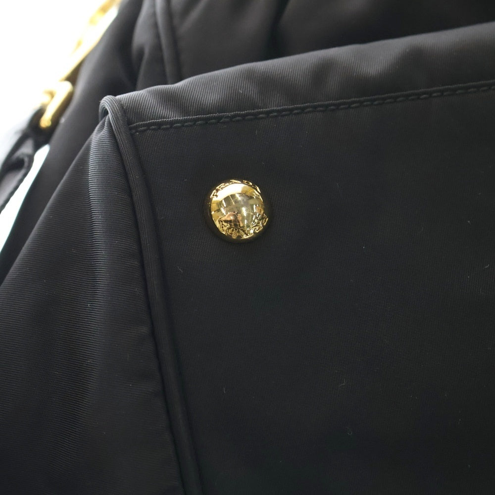 PRADA(プラダ) 2WAYバッグ ハンドバッグ ショルダーバッグ ブラック ナイロン B1843M ゴールド金具