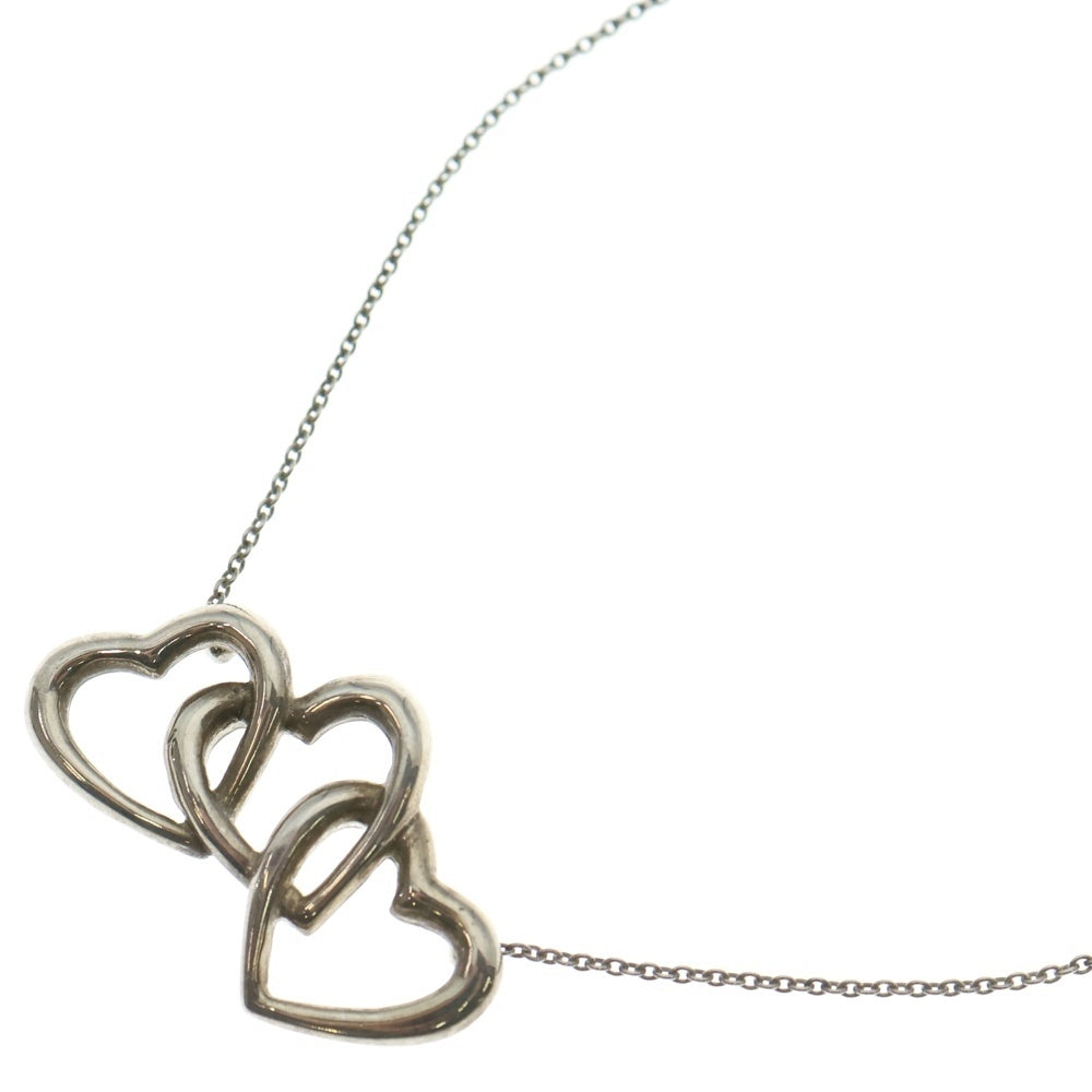 TIFFANY & Co.(ティファニー) トリプルハートハート ネックレス SV925 シルバー アクセサリー