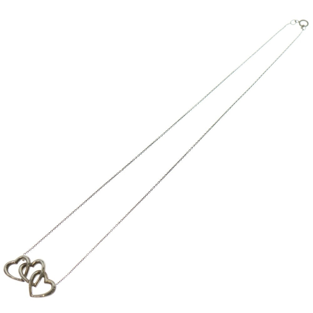 TIFFANY & Co.(ティファニー) トリプルハートハート ネックレス SV925 シルバー アクセサリー