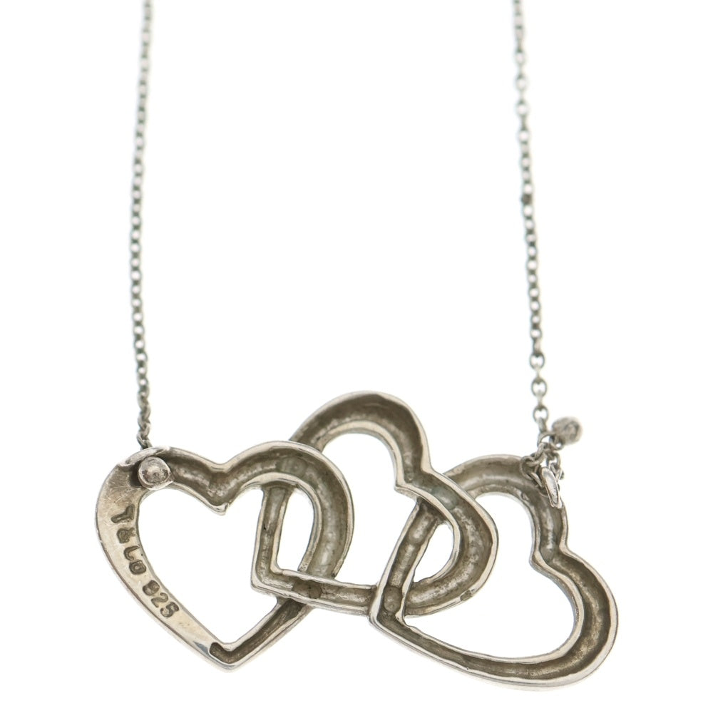 TIFFANY & Co.(ティファニー) トリプルハートハート ネックレス SV925 シルバー アクセサリー