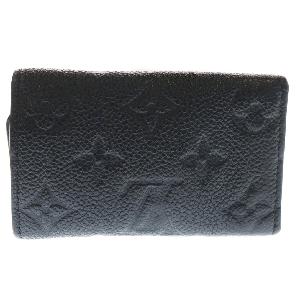 LOUIS VUITTON(ルイヴィトン) モノグラム アンプラント ミュルティクレ6 6連キーケース ブラック レザー M64421 ゴールド金具 レディース