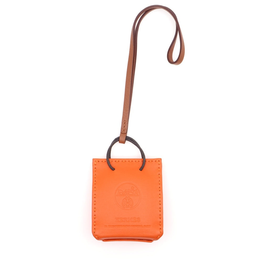 HERMES(エルメス) バッグチャーム サックオランジュ オレンジ アニョーミロ レディース
