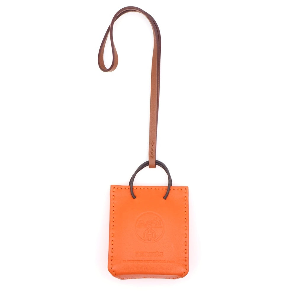 HERMES(エルメス) バッグチャーム サックオランジュ オレンジ アニョーミロ レディース