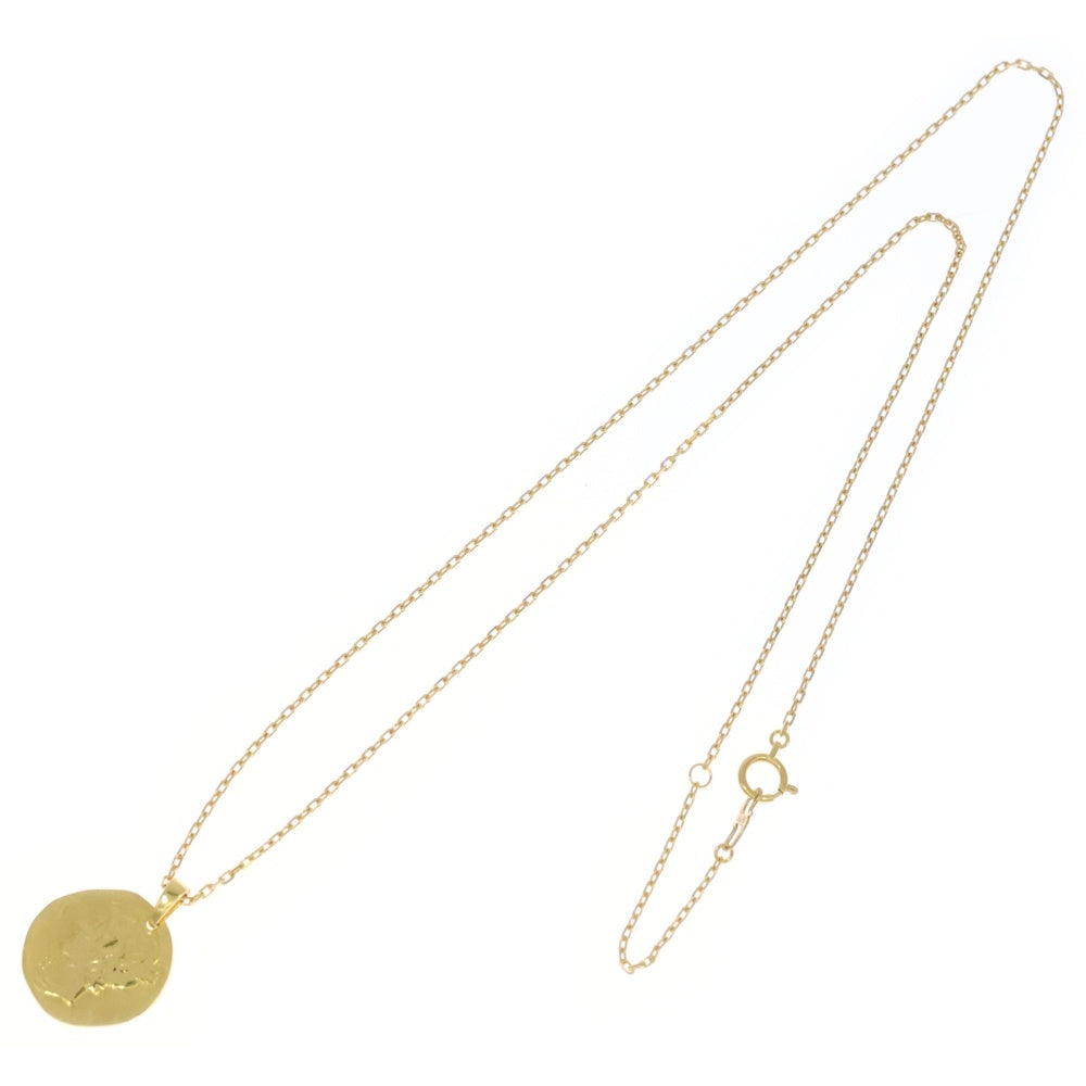 Sympathy of Soul(シンパシーオブソウル) リバティーヘッドペンダント スクエアチェーン イエローゴールド K18YG ジュエリー レディース