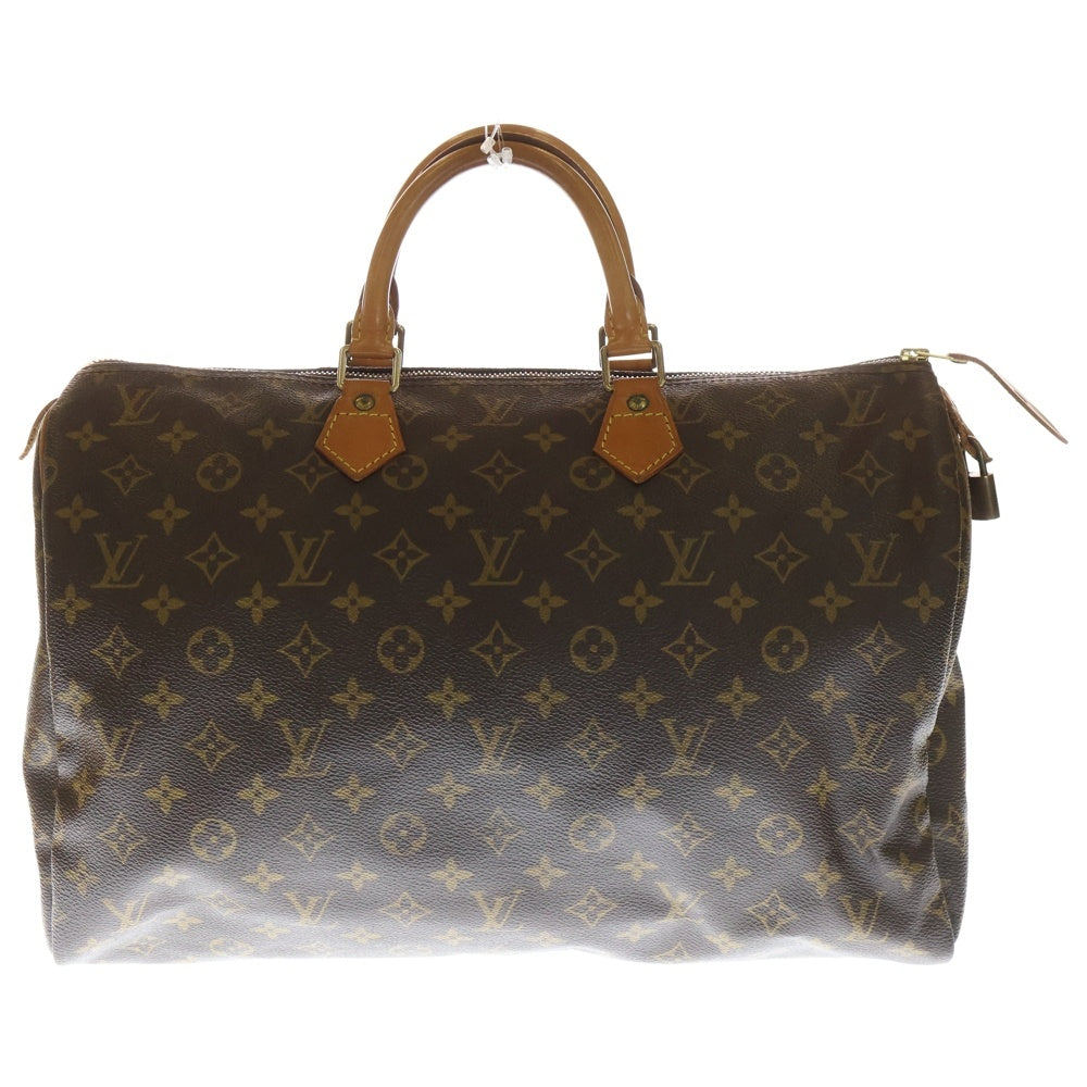 LOUIS VUITTON(ルイヴィトン) モノグラム スピーディ40 レザーハンドバッグ ブラウン M41522 レディース