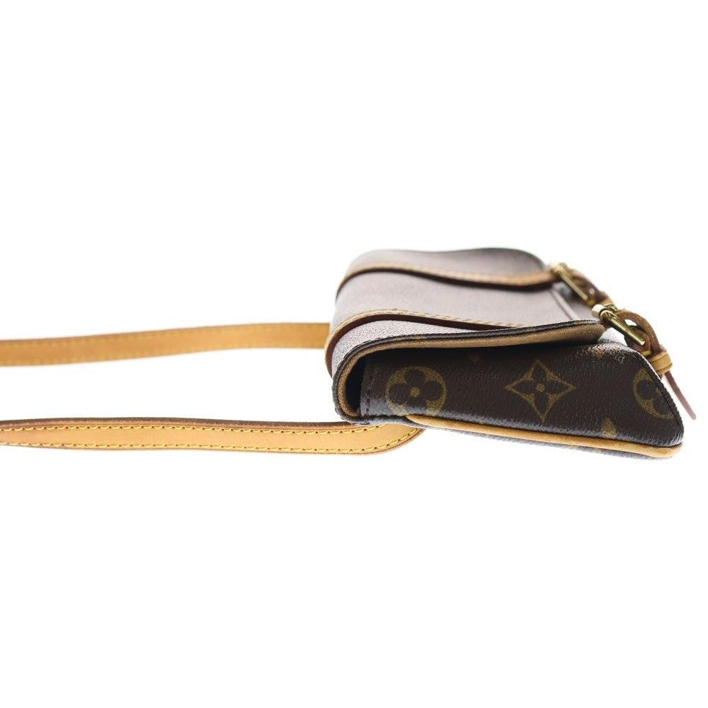 LOUIS VUITTON(ルイヴィトン) モノグラム マレル ショルダーバッグ ウエストバッグ ボディバッグ ブラウン レザー×PVC M51159 ゴールド金具 レディース