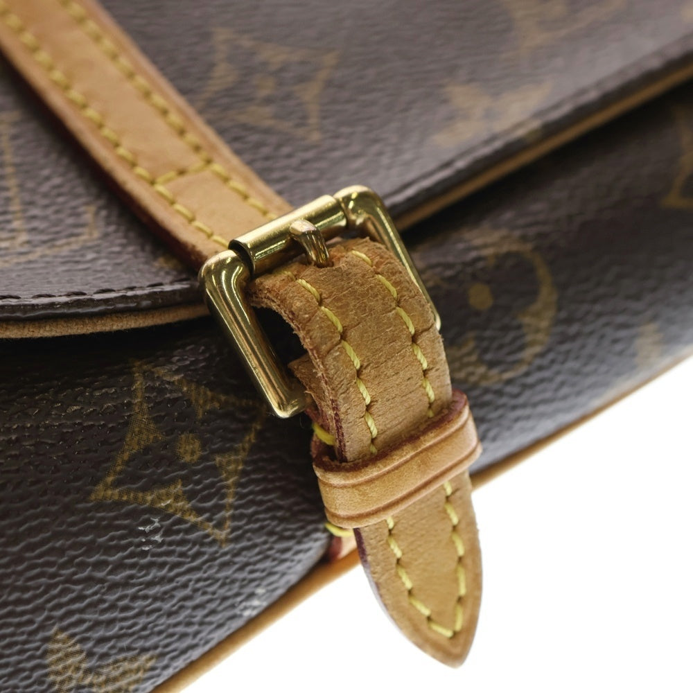 LOUIS VUITTON(ルイヴィトン) モノグラム マレル ショルダーバッグ ウエストバッグ ボディバッグ ブラウン レザー×PVC M51159 ゴールド金具 レディース