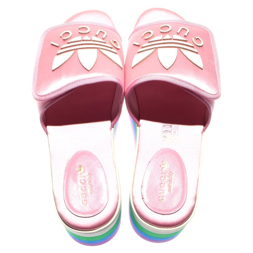 GUCCI(グッチ) ×adidas アディダス トレフォイルロゴ レザーワッペン