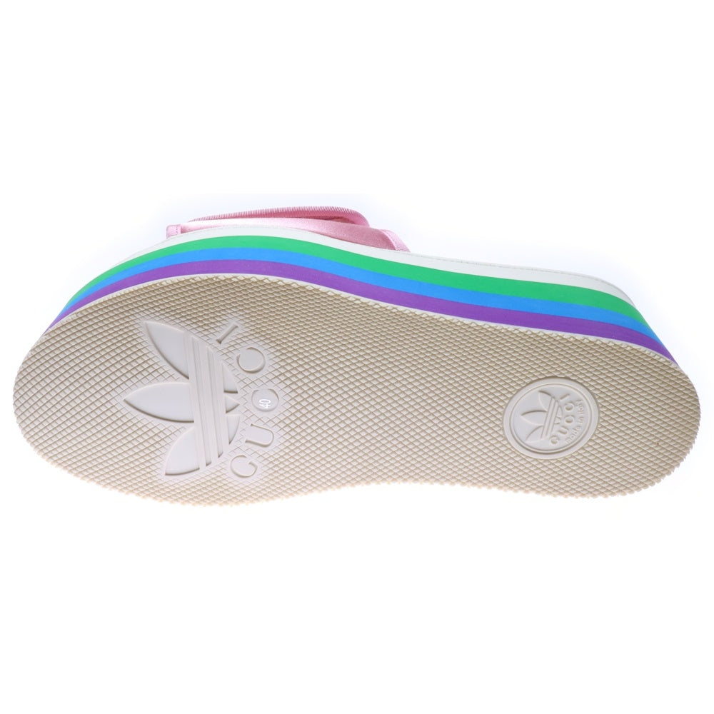 GUCCI(グッチ) ×adidas アディダス トレフォイルロゴ レザーワッペン