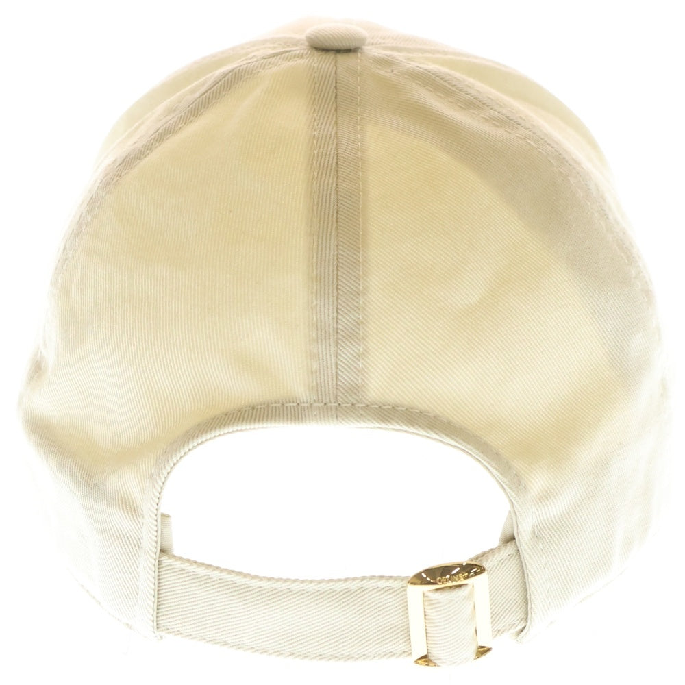 CELINE(セリーヌ) トリオンフ ロゴベースボールキャップ 帽子 ベージュ 2AUT6234X