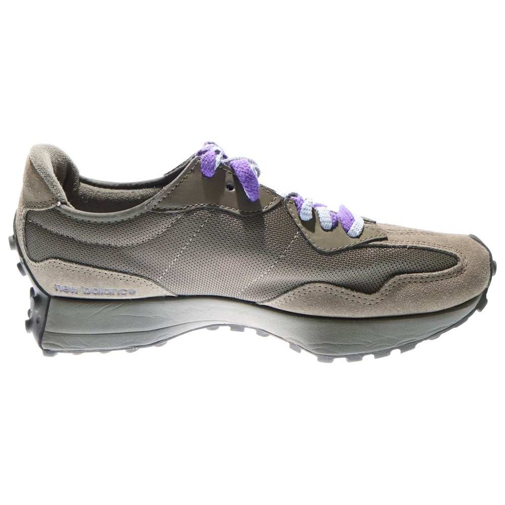 New Balance(ニューバランス) MS327SG メッシュ切り替え スエードレザー レースアップ ローカットシューズ スニーカー カーキ US9.5/27.5cm