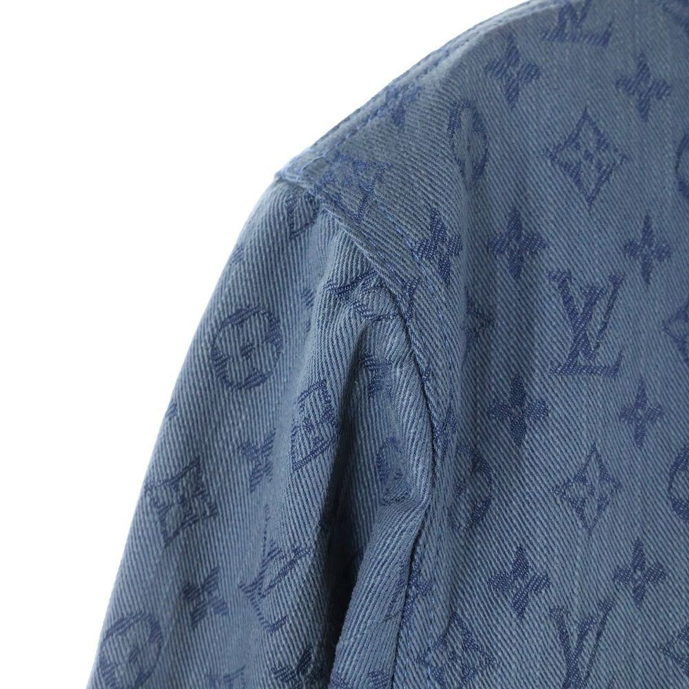 LOUIS VUITTON デニムジャケット　総柄　モノグラム　ジャガード LOUIS VUITTON(ルイヴィトン) 19AW モノグラム総柄ジャガード デニム