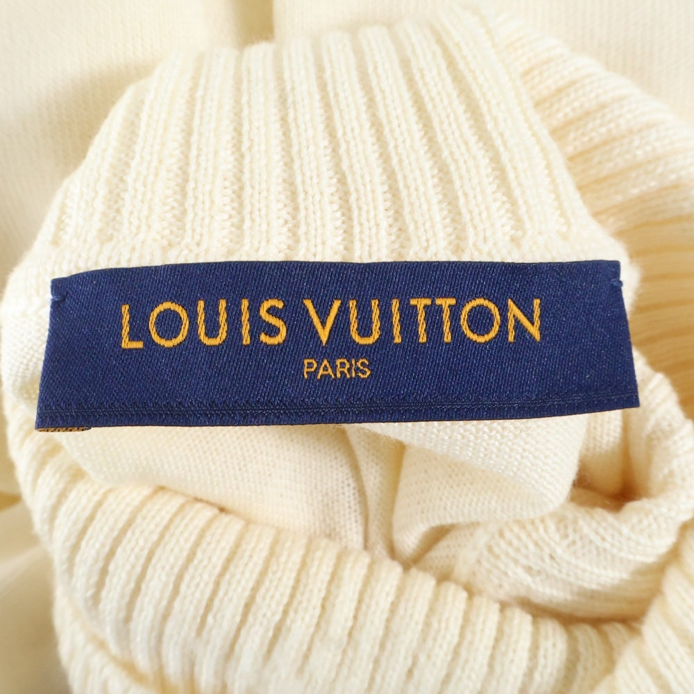 LOUIS VUITTON(ルイヴィトン) 22SS ×NIGO ニゴー インタルシア ハート ロゴジャガード タートルネック プルオーバー 長袖ニット セーター アイボリー RM221M ZLL HMN05W