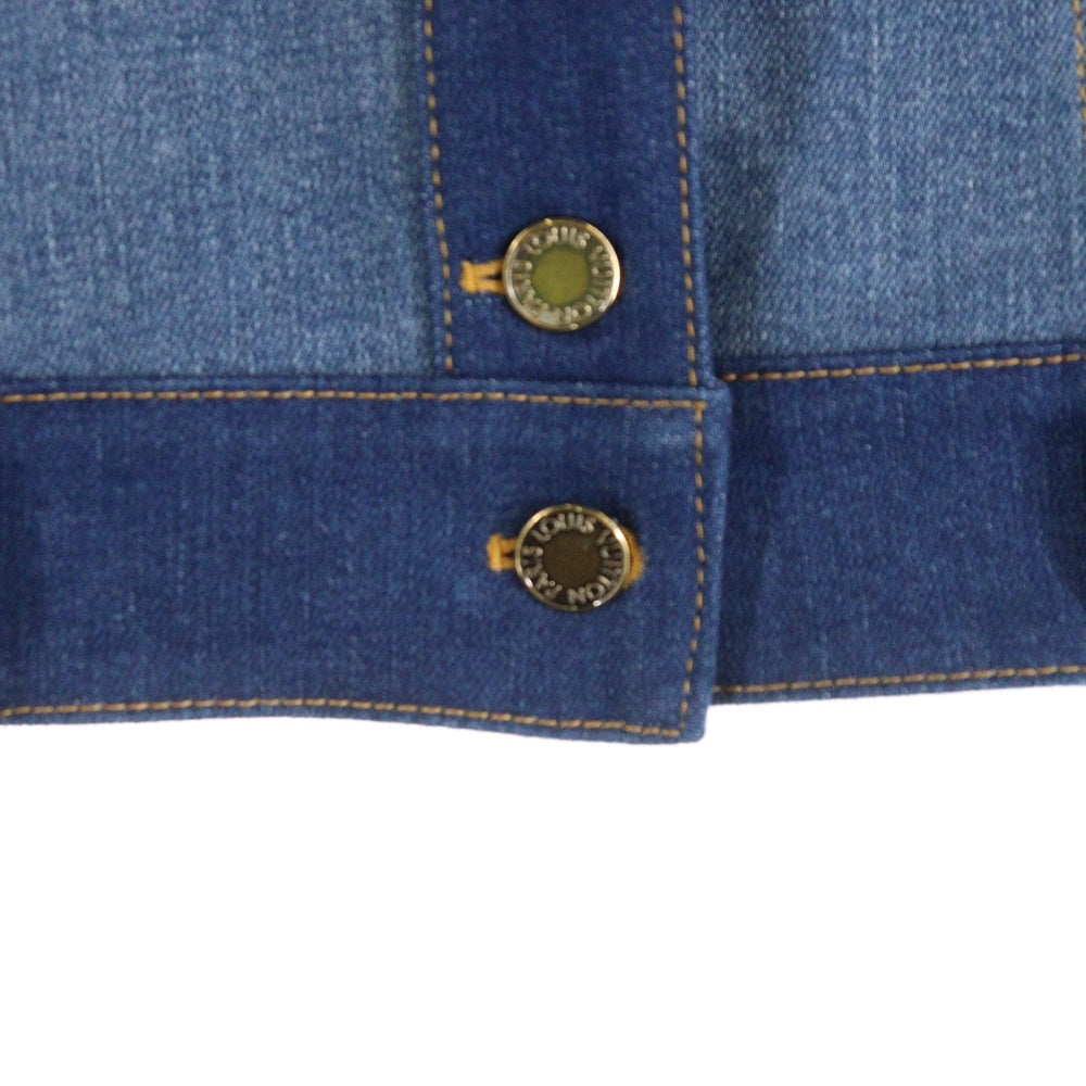 LOUIS VUITTON(ルイヴィトン) 19SS パッチワーク デニム トラッカージャケット インディゴ RW191W JWZ FGJA31 レディース