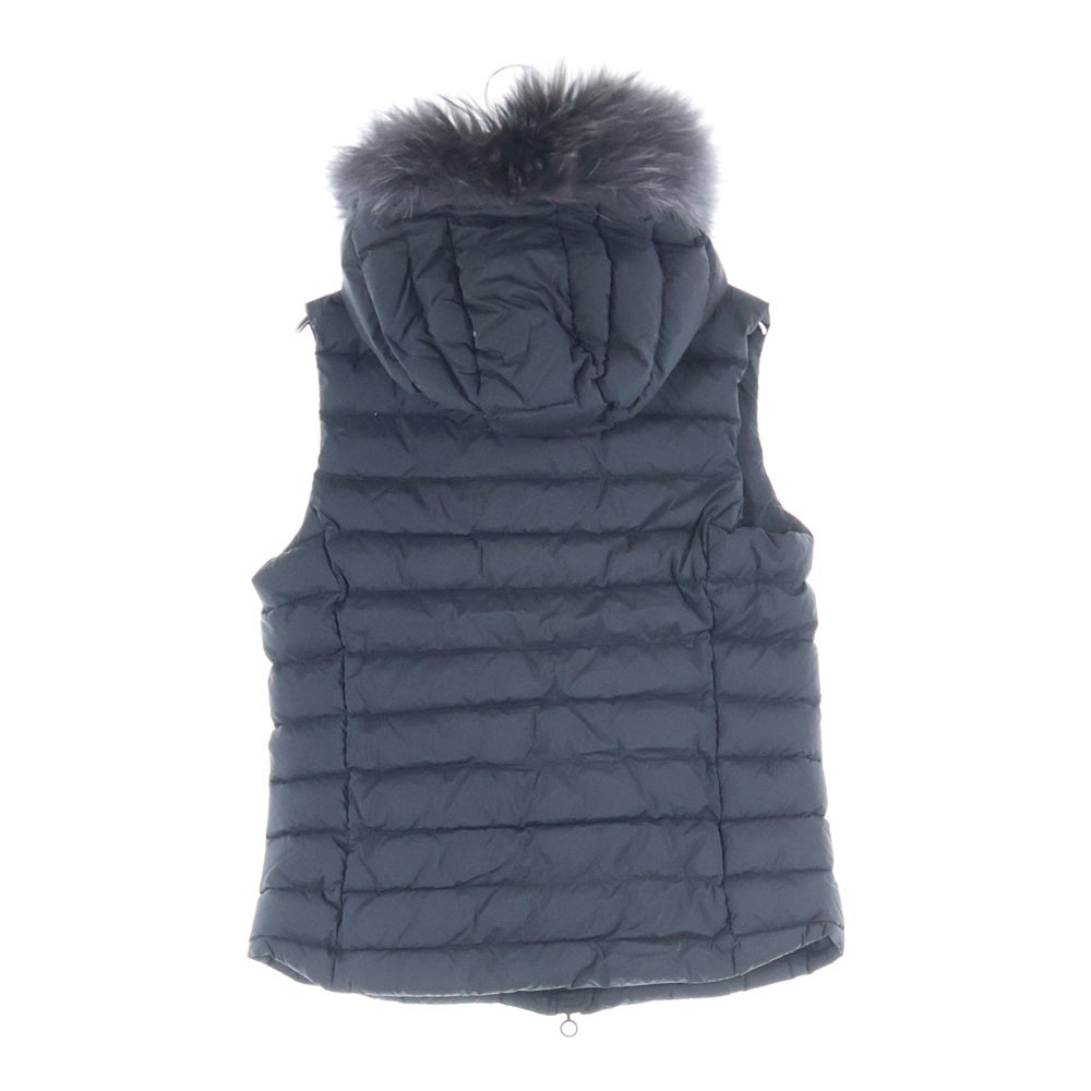 TATRAS(タトラス) ORSIERA オルシエラ ファー フーデッド ジップアップ ダウンベスト ブラック レディース LTAT23A4900-D