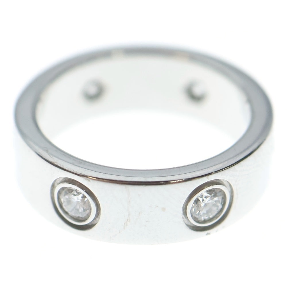 Cartier(カルティエ) ラブリング フルダイヤ Au750 K18 WG ホワイトゴールド 指輪 レディース