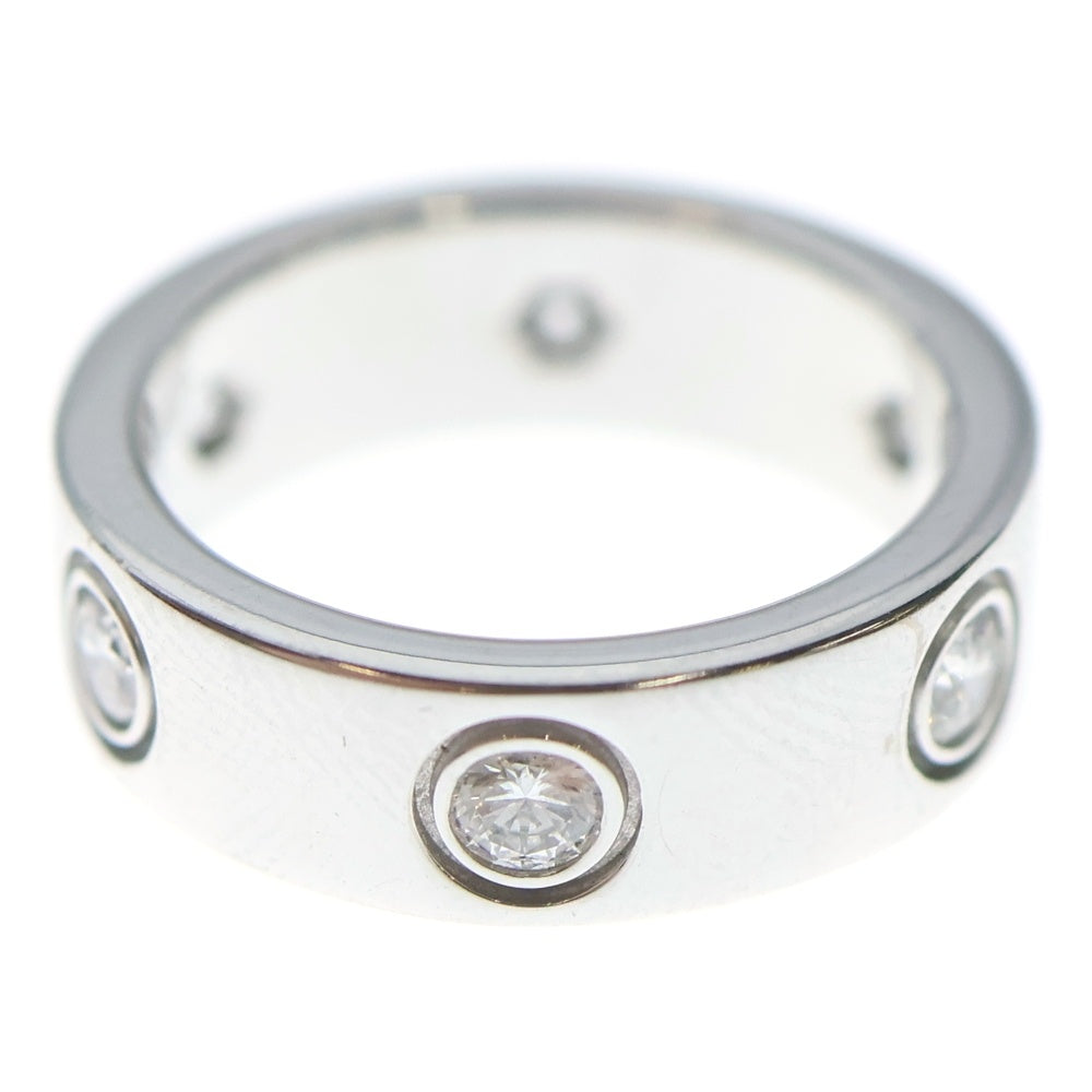 Cartier(カルティエ) ラブリング フルダイヤ Au750 K18 WG ホワイトゴールド 指輪 レディース
