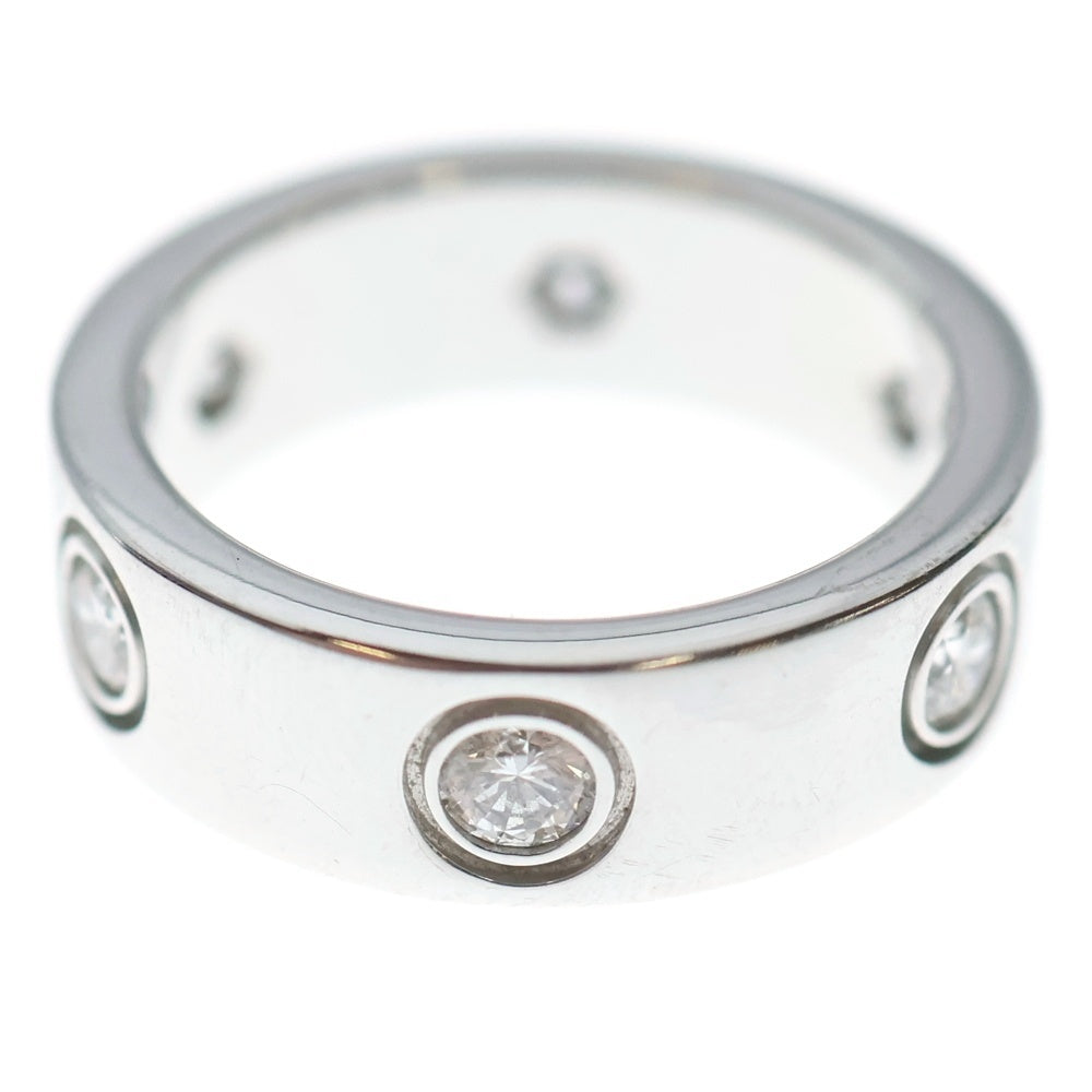 Cartier(カルティエ) ラブリング フルダイヤ Au750 K18 WG ホワイトゴールド 指輪 レディース
