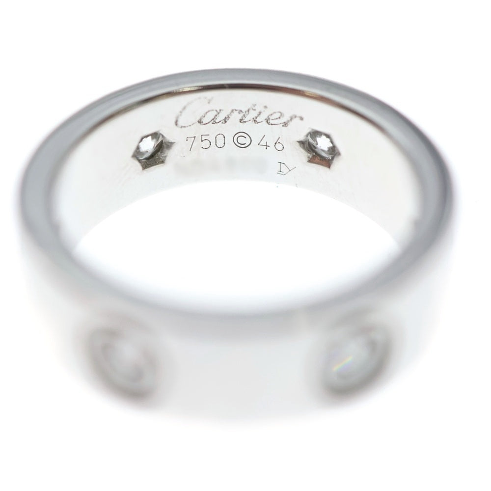 Cartier(カルティエ) ラブリング フルダイヤ Au750 K18 WG ホワイト
