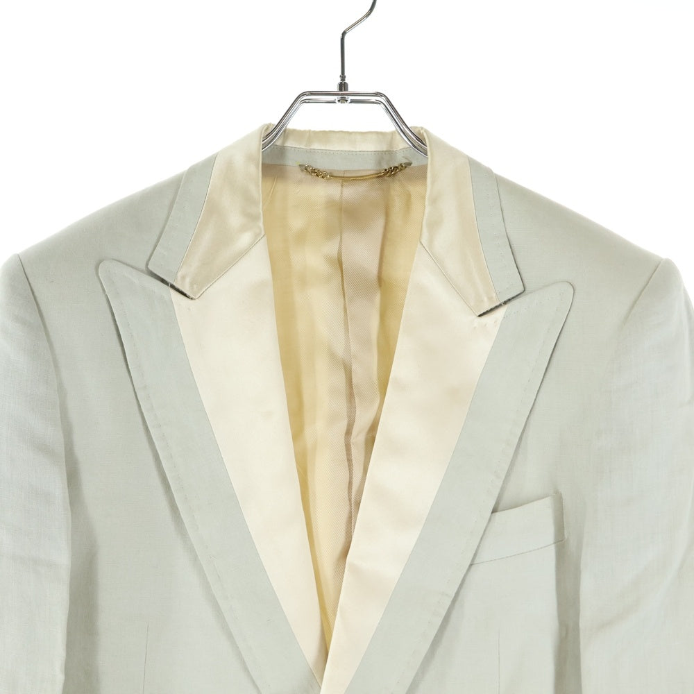 メゾンドドルチェ　ホワイト テーラードジャケット albino】 コットンダブルガーゼテーラードジャケット | albino