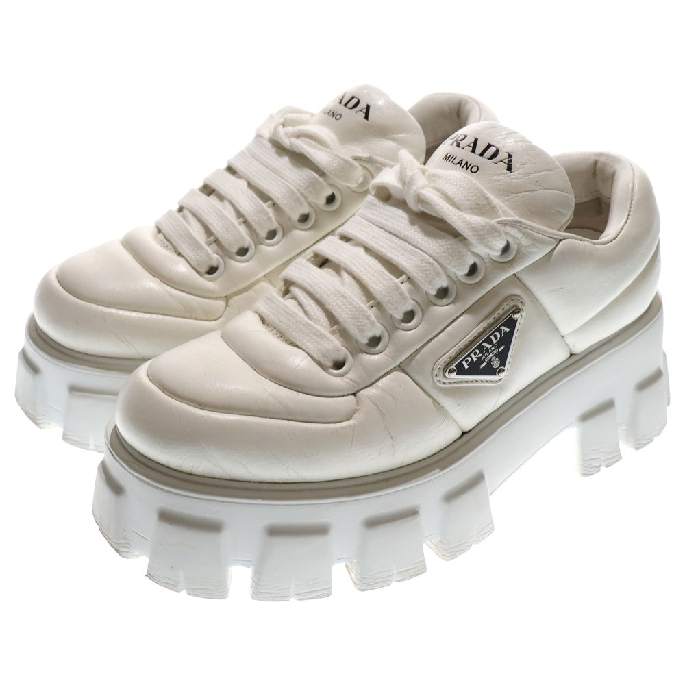 PRADA(プラダ) モノリス トライアングルロゴプレート レザー レース