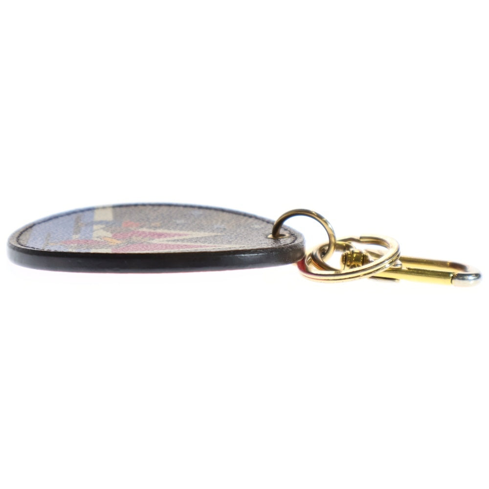 LOUIS VUITTON(ルイヴィトン) モノグラム ポルトクレ クリスマ スキーベア キーホルダー バッグチャーム ブラウン PVC M63756 ゴールド金具 レディース
