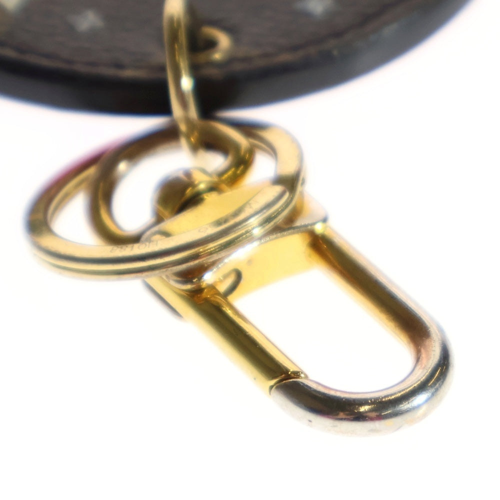 LOUIS VUITTON(ルイヴィトン) モノグラム ポルトクレ クリスマ スキーベア キーホルダー バッグチャーム ブラウン PVC M63756 ゴールド金具 レディース
