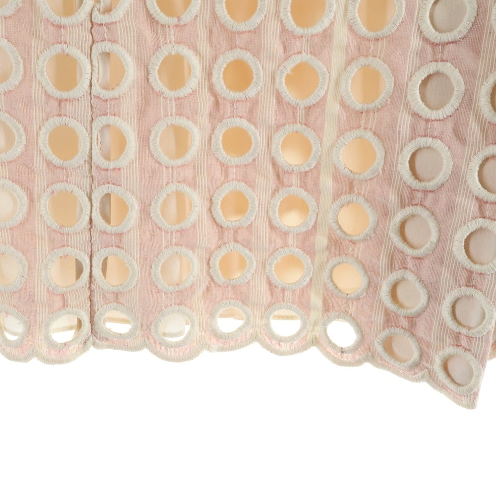 【YKSZ】Chloe クロエ*透かしドットレースシャツ 36 コットン Chloe クロエ*透かしドットレースシャツ 36 ホワイト コットン