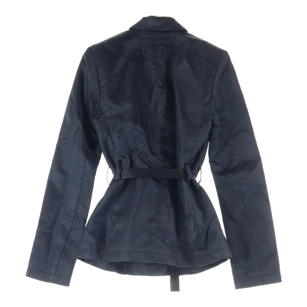 1017 ALYX 9SM(アリクス) コブラバックルベルト付き ダブルブレスト ナイロン テーラードジャケット ブラック レディース