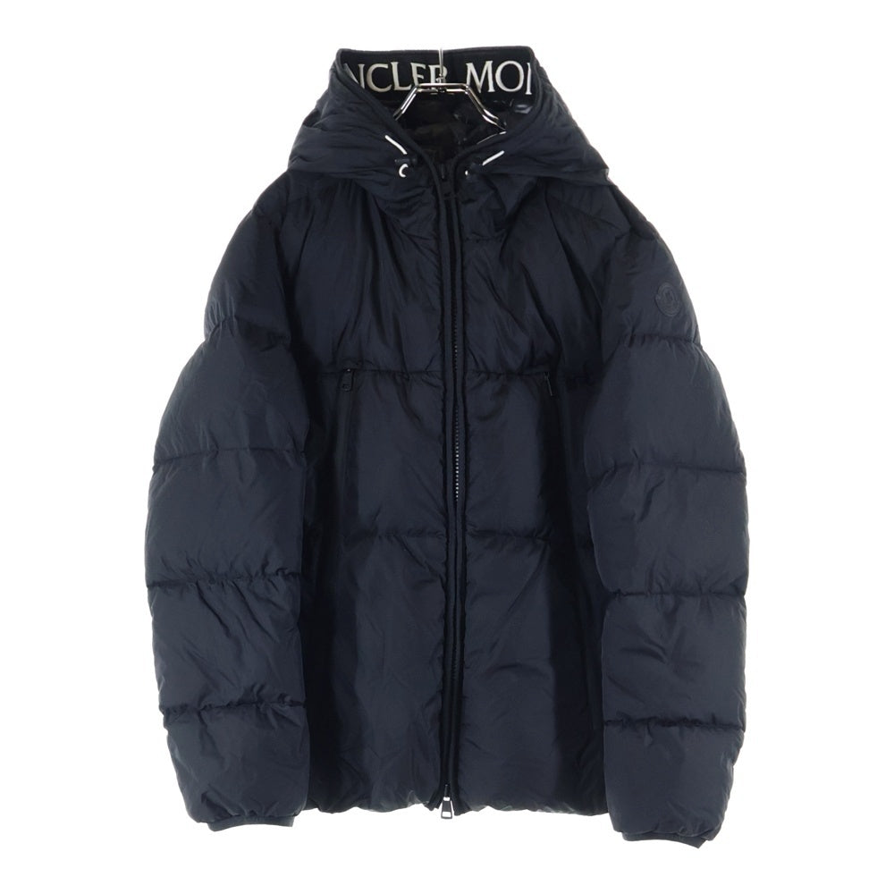 MONCLER(モンクレール) 19AW MONTCLA モンクラー ラバーワッペン ロゴ刺繍 フーデッド ジップアップ ダウンジャケット ブラック E20914194385 C0300