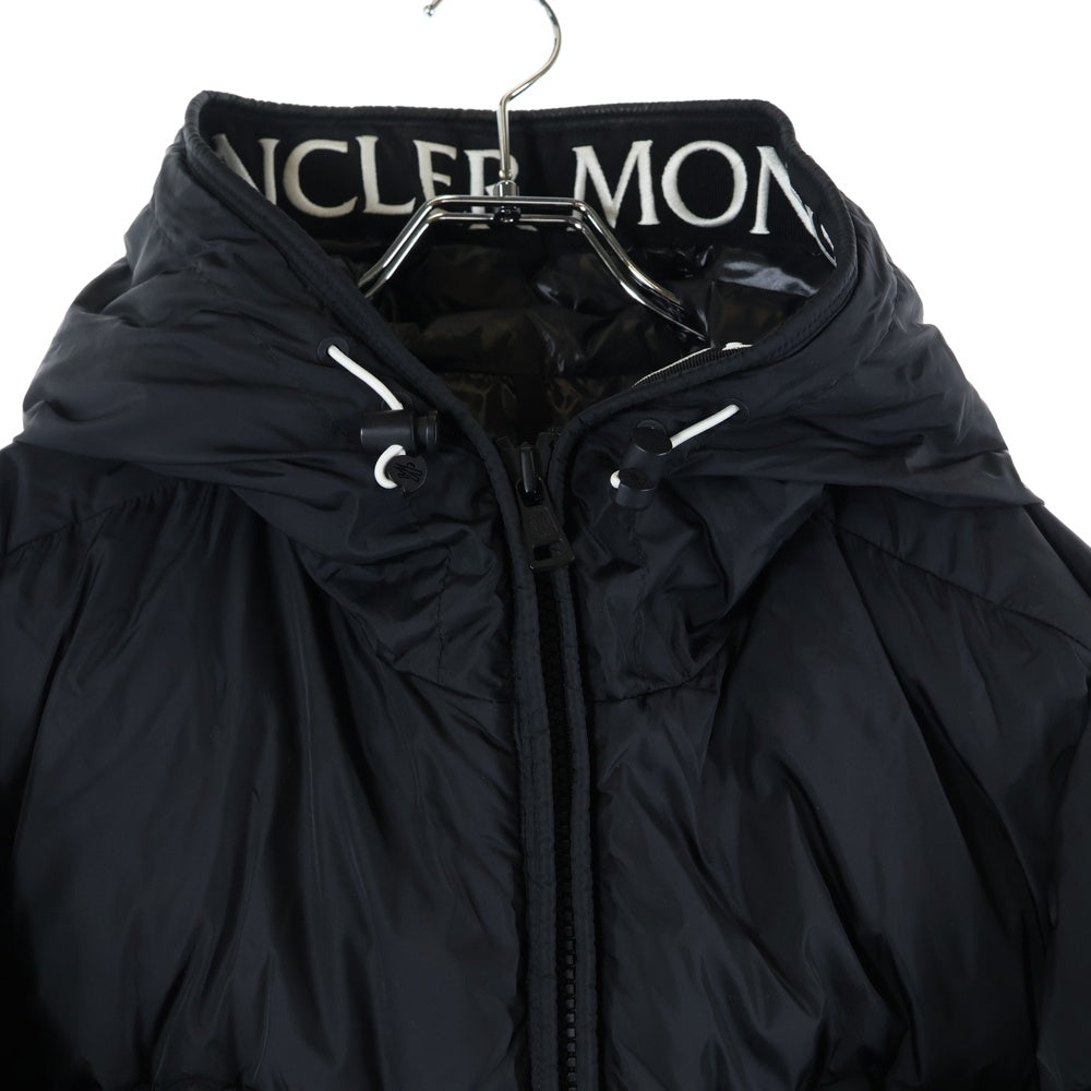 MONCLER(モンクレール) 19AW MONTCLA モンクラー ラバーワッペン ロゴ刺繍 フーデッド ジップアップ ダウンジャケット ブラック E20914194385 C0300
