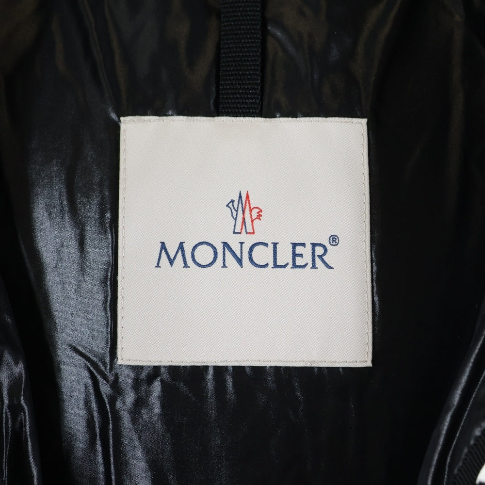 MONCLER(モンクレール) 19AW MONTCLA モンクラー ラバーワッペン ロゴ刺繍 フーデッド ジップアップ ダウンジャケット ブラック E20914194385 C0300