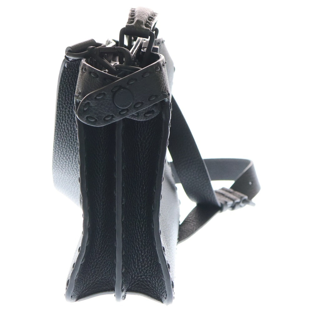 FENDI(フェンディ) ピーカブー アイシーユー スモール 2WAYハンドバッグ ショルダーバッグ ブラック レザー 7VA530 ブラック金具 レディース