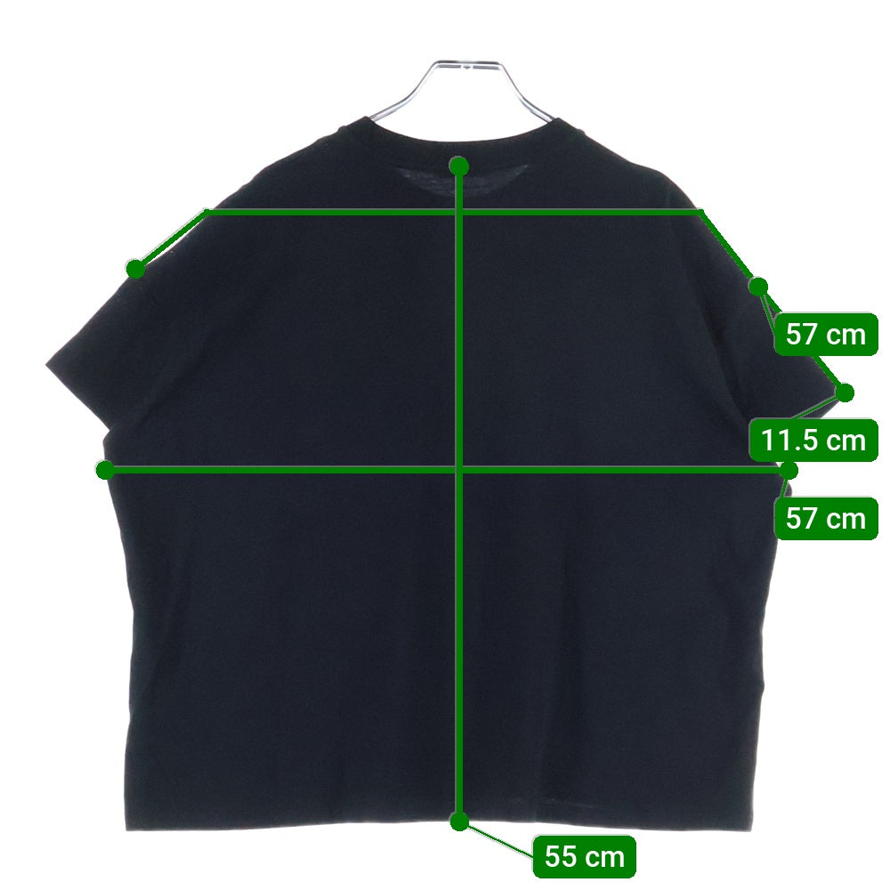 MONCLER(モンクレール) グラフィックロゴプリント クルーネック 半袖Tシャツ カットソー ブラック G10938C7B310 829FB